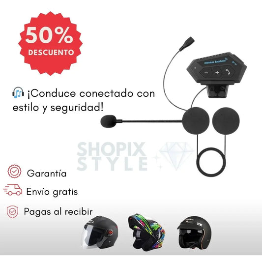Intercomunicador Bt 12 Auriculares Moto
